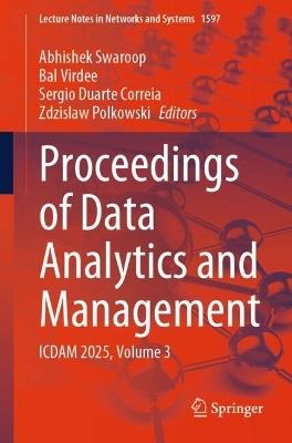 Proceedings of Data Analytics and Management: ICDAM 2025, Volume 3 - cover
