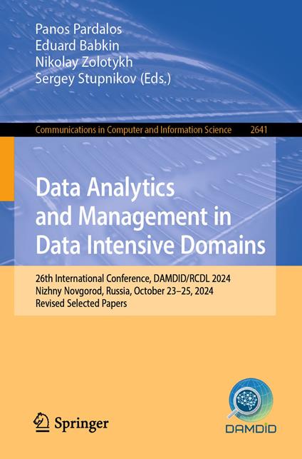 Data Analytics and Management in Data Intensive Domains