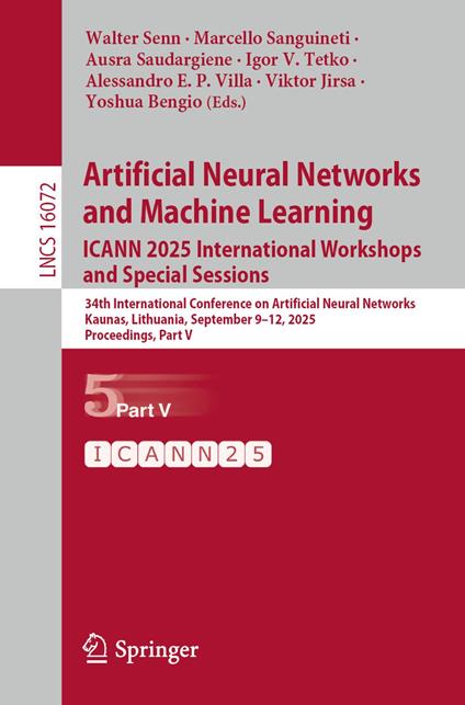 Artificial Neural Networks and Machine Learning. ICANN 2025 International Workshops and Special Sessions