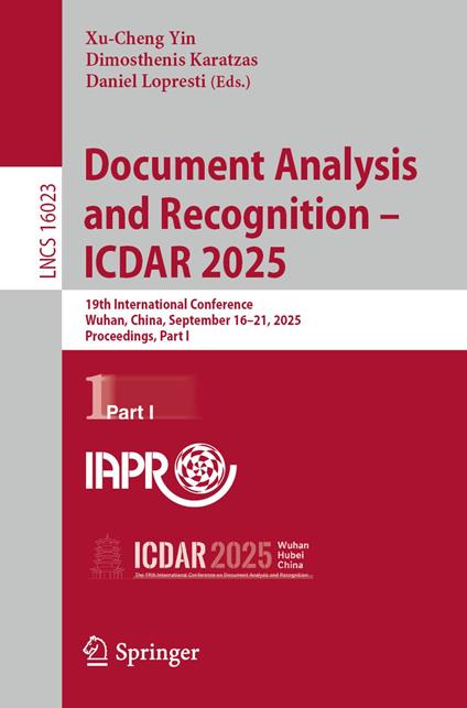 Document Analysis and Recognition – ICDAR 2025