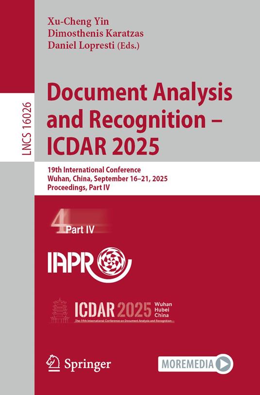 Document Analysis and Recognition – ICDAR 2025