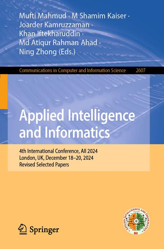 Applied Intelligence and Informatics