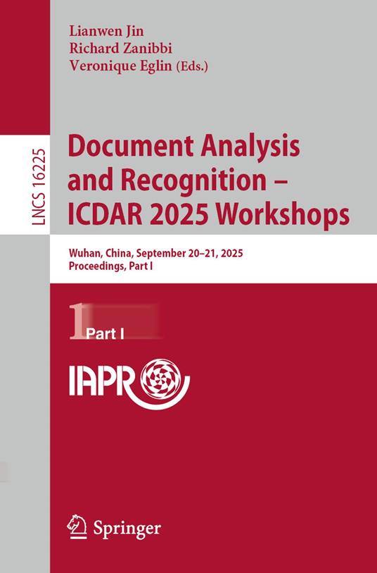 Document Analysis and Recognition – ICDAR 2025 Workshops