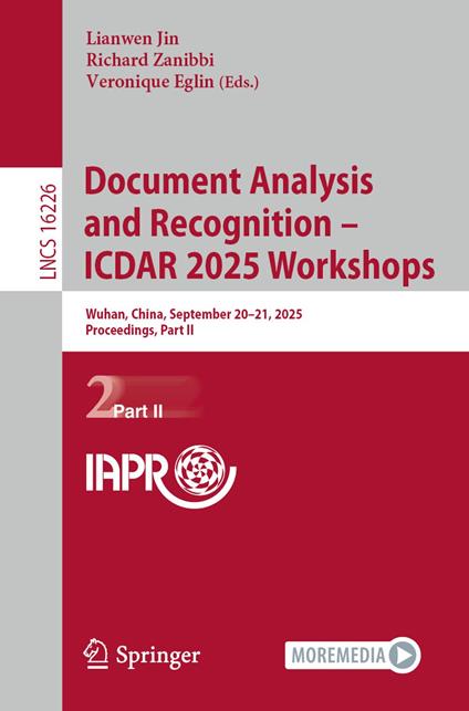 Document Analysis and Recognition – ICDAR 2025 Workshops