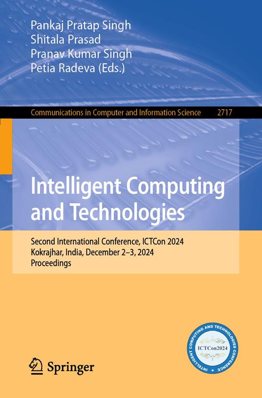 Intelligent Computing and Technologies