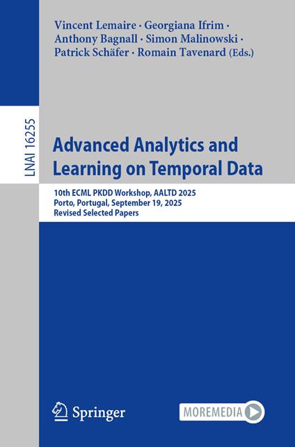 Advanced Analytics and Learning on Temporal Data