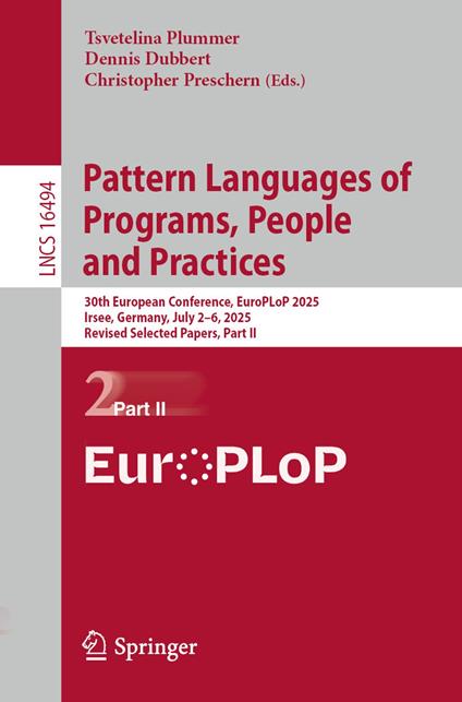Pattern Languages of Programs, People and Practices