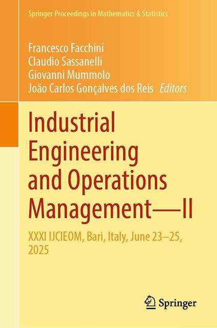 Industrial Engineering and Operations Management—II