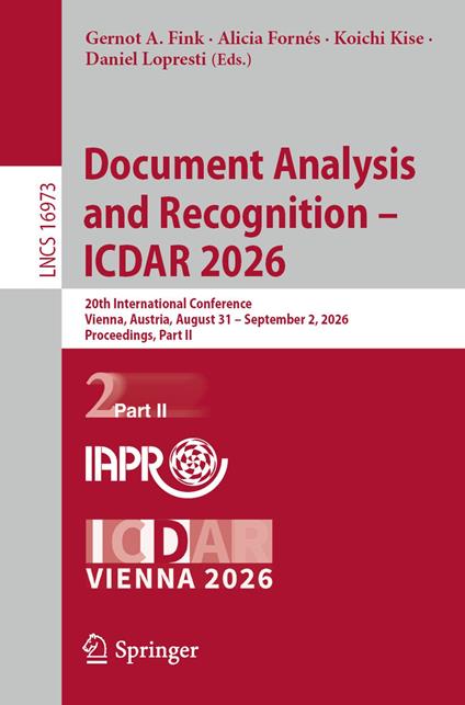 Document Analysis and Recognition – ICDAR 2026