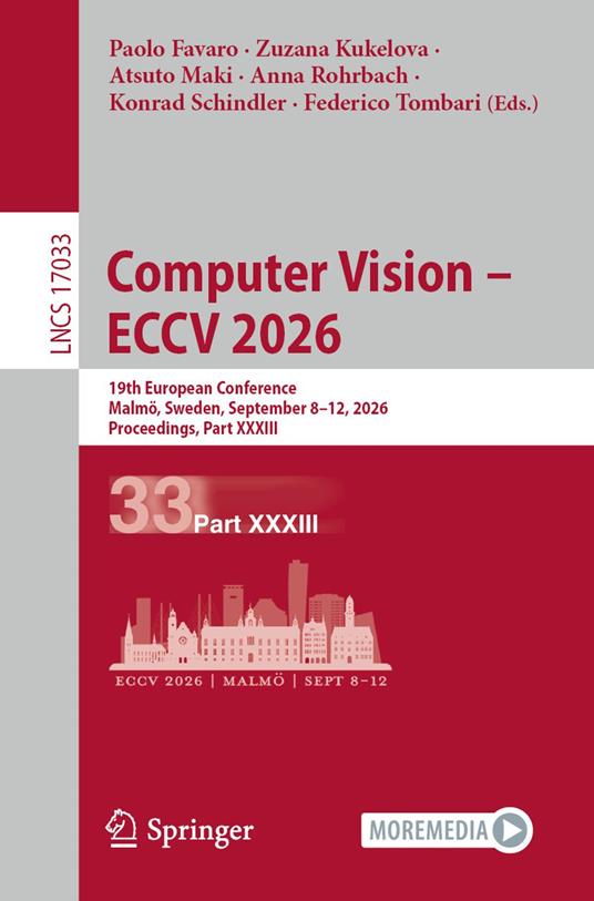 Computer Vision – ECCV 2026