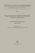 Programmgesteuerte digitale Rechengeräte (elektronische Rechenmaschinen)