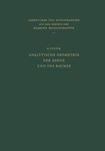 Analytische Geometrie der Ebene und des Raumes