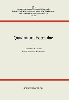 Quadrature Formulae - GHIZZETTI,OSSICINI - cover