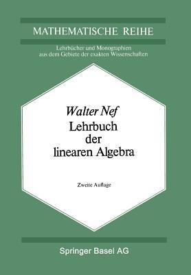 Lehrbuch der linearen Algebra - W. Nef - cover
