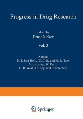 Fortschritte der Arzneimittelforschung / Progress in Drug Research / Progrès des Recherches Pharmaceutiques: Vol. 3 - JUCKER - cover