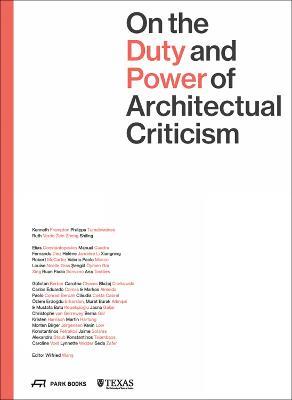 On the Duty and Power of Architectural Criticism: Proceeds of the International Conference on Architectural Criticism 2021 - cover