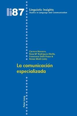 La comunicación especializada - cover