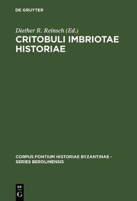 Critobuli Imbriotae Historiae - cover