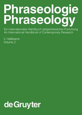 Phraseologie / Phraseology. Volume 2 - cover