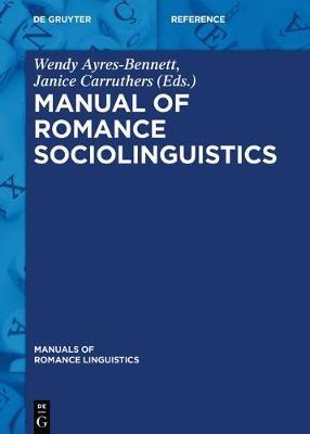 Manual of Romance Sociolinguistics - cover