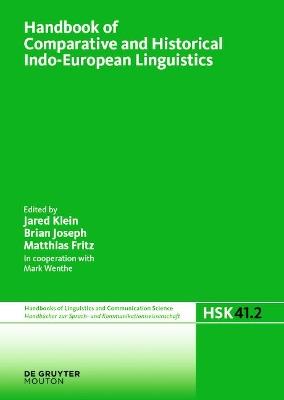 Handbook of Comparative and Historical Indo-European Linguistics: An International Handbook - cover