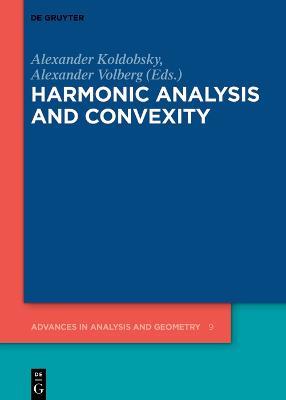 Harmonic Analysis and Convexity - cover
