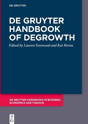 De Gruyter Handbook of Degrowth - cover