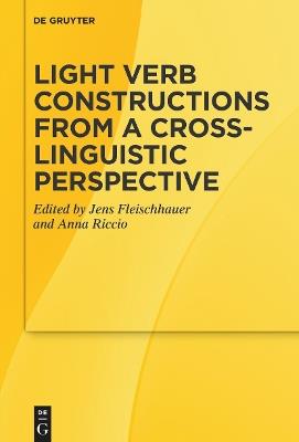 Light Verb Constructions from a Cross-Linguistic Perspective - cover