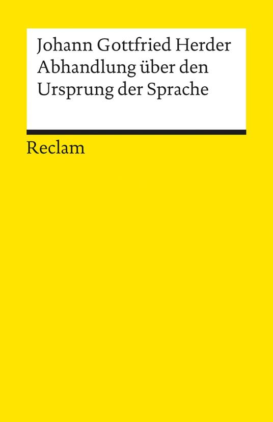 Abhandlung über den Ursprung der Sprache