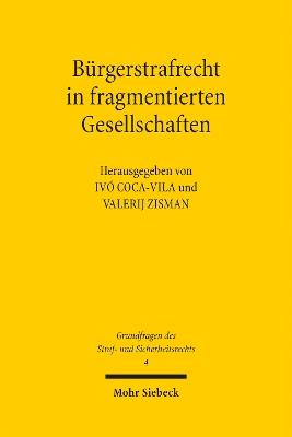 Bürgerstrafrecht in fragmentierten Gesellschaften - cover