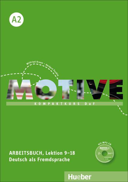 Motive: Arbeitsbuch A2 Lektion 9-18 mit MP3 CD - cover