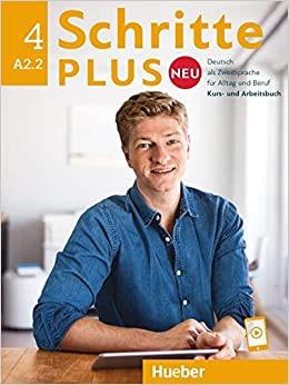 Schritte Plus Neu - sechsbandige Ausgabe: Kurs- und Arbeitsbuch A2.2 mit Audio - Silke Hilpert,Franz Specht,Angela Pude - cover