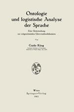 Ontologie und logistische Analyse der Sprache: Eine Untersuchung zur zeitgenössischen Universaliendiskussion