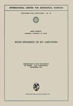 Fluid Dynamics of Jet Amplifiers: Course held at the Department of Hydro- and Gasdynamics, September 1970