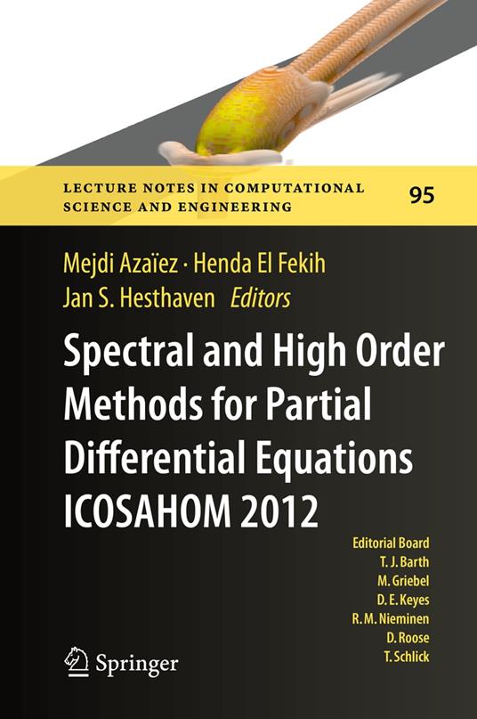 Spectral and High Order Methods for Partial Differential Equations - ICOSAHOM 2012