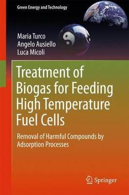 Treatment of Biogas for Feeding High Temperature Fuel Cells: Removal of Harmful Compounds by Adsorption Processes - Maria Turco,Angelo Ausiello,Luca Micoli - cover