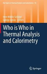 Who is Who in Thermal Analysis and Calorimetry