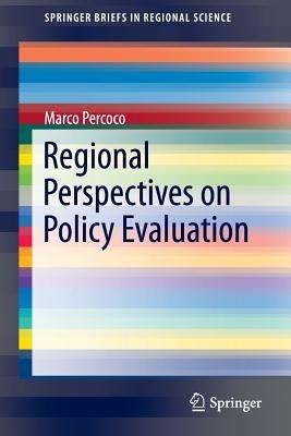 Regional Perspectives on Policy Evaluation - Marco Percoco - cover