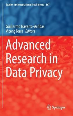 Advanced Research in Data Privacy - cover