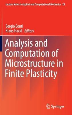 Analysis and Computation of Microstructure in Finite Plasticity - cover