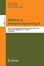 Advances in Enterprise Engineering IX: 5th Enterprise Engineering Working Conference, EEWC 2015, Prague, Czech Republic, June 15-19, 2015, Proceedings