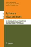 Software Measurement: 25th International Workshop on Software Measurement and 10th International Conference on Software Process and Product Measurement, IWSM-Mensura 2015, Kraków, Poland, October 5-7, 2015, Proceedings - cover