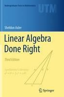 Linear Algebra Done Right - Sheldon Axler - cover