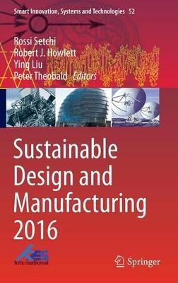 Sustainable Design and Manufacturing 2016 - cover