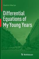 Differential Equations of My Young Years - Vladimir Maz'ya - cover