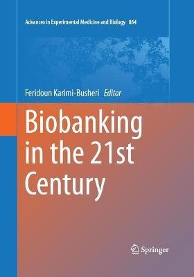 Biobanking in the 21st Century - cover