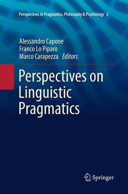 Perspectives on Linguistic Pragmatics - cover