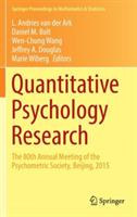 Quantitative Psychology Research: The 80th Annual Meeting of the Psychometric Society, Beijing, 2015 - cover