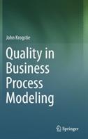 Quality in Business Process Modeling - John Krogstie - cover