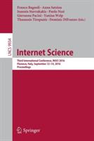 Internet Science: Third International Conference, INSCI 2016, Florence, Italy, September 12-14, 2016, Proceedings - cover